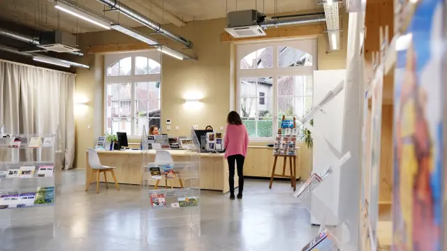 L'office de tourisme, bureau d'accueil de Salies-de-Béarn